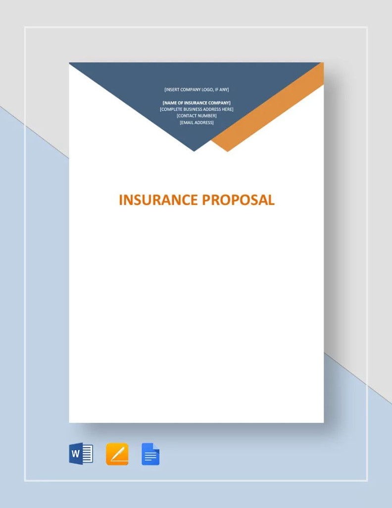 Insurance Proposal Template in Word, Pages, Google Docs - Download