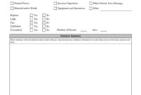 Failure Investigation Report Template