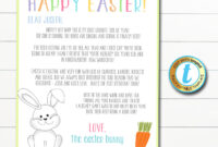 Formal Letter Template: A Child’s Wish List For The Easter Bunny