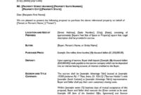 Letter Of Intent For Real Estate Purchase Template