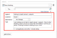 Leveraging Outlook Meeting Templates For Efficient Scheduling