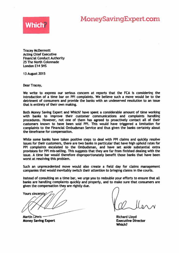 Mse And Which? Plea With Fca Not To Add Ppi Deadline intended for