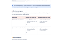One-on-One Meeting Agenda Template