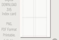 3×5 Note Card Template For Microsoft Word: A Formal Guide