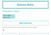 Release Notes Template