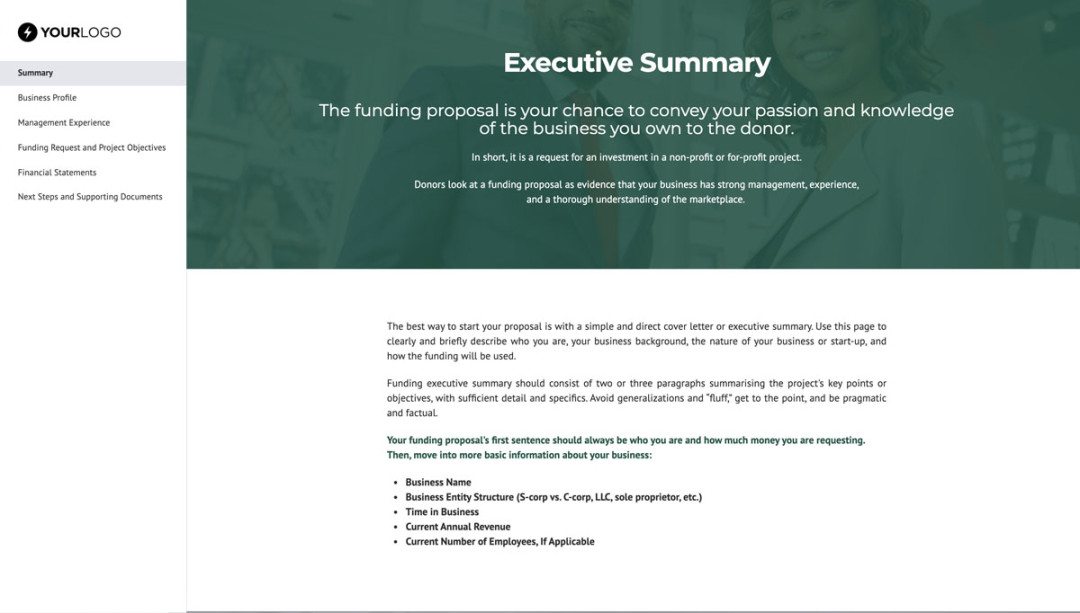 This financial funding proposal template helped thousands of our