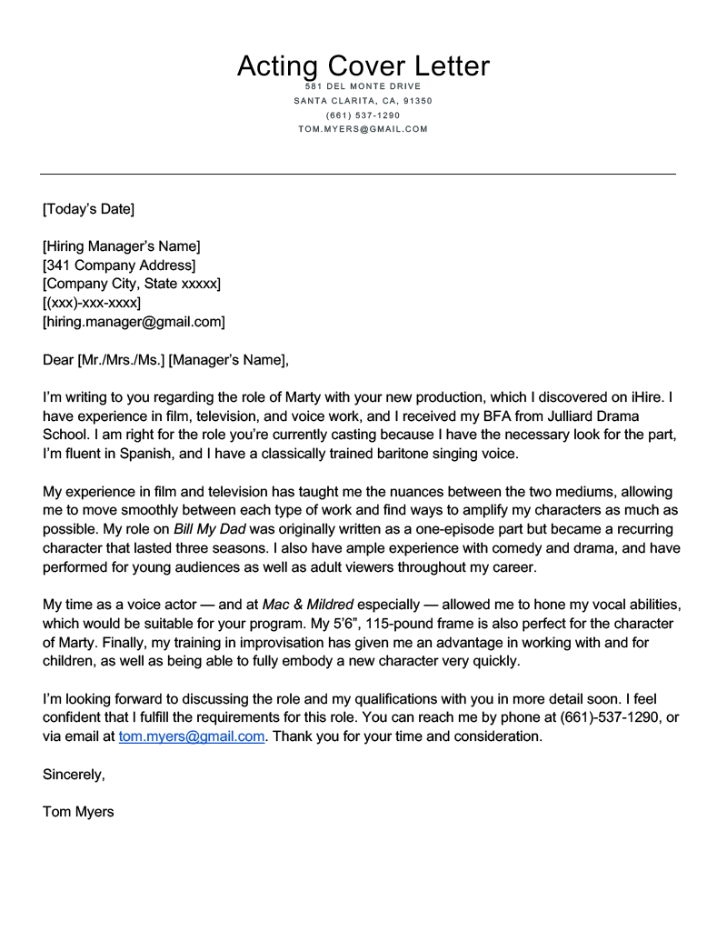 acting-cover-letter-template