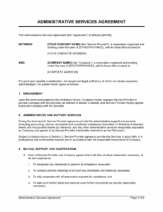 administrative-services-agreement-template