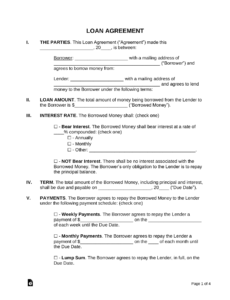 borrowing-money-agreement-template