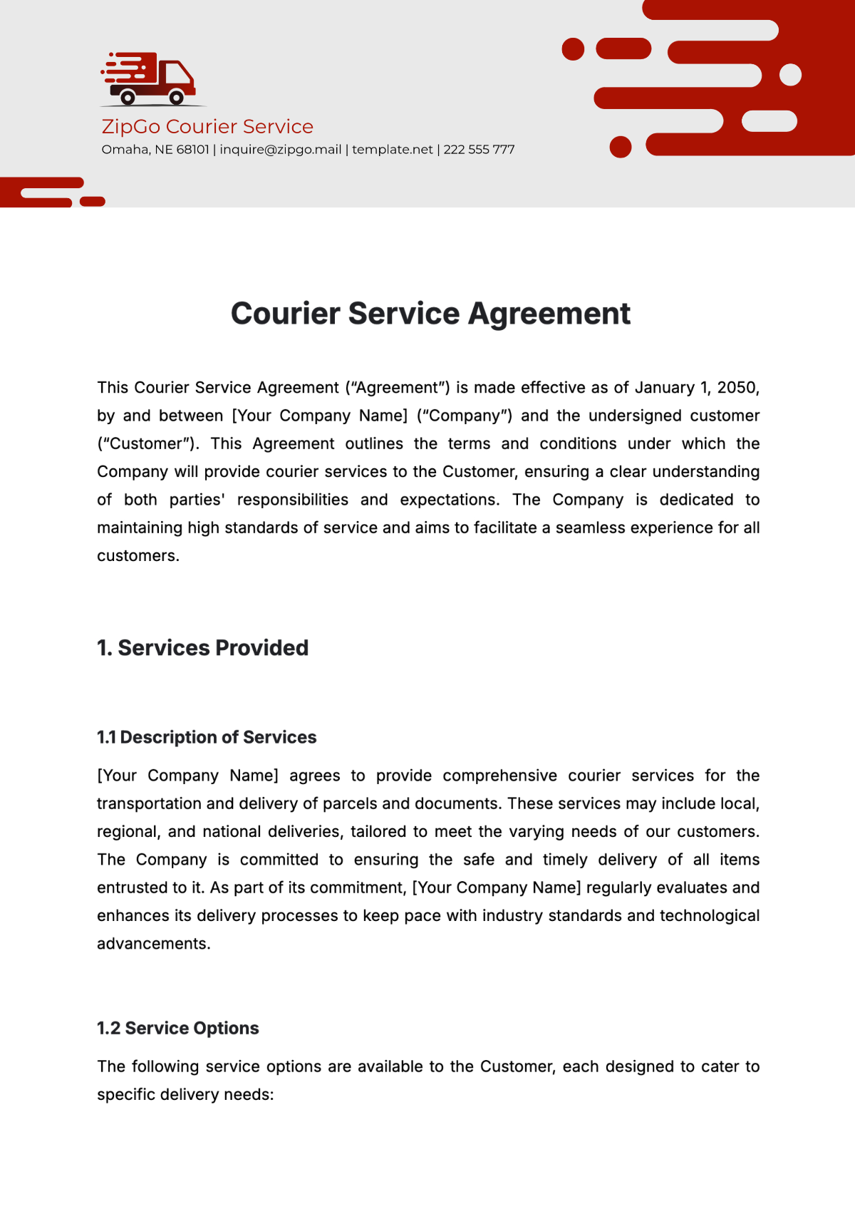 courier-service-contract-agreement
