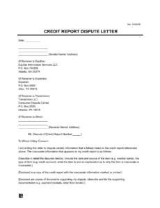 credit-report-dispute-letter-template