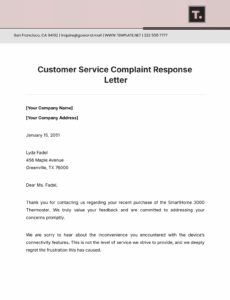 customer-service-complaint-response-letter-template