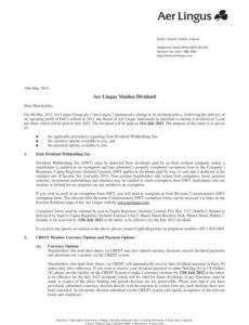 dividend-letter-to-shareholders-template