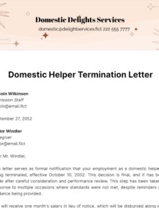 domestic-worker-retrenchment-letter-template