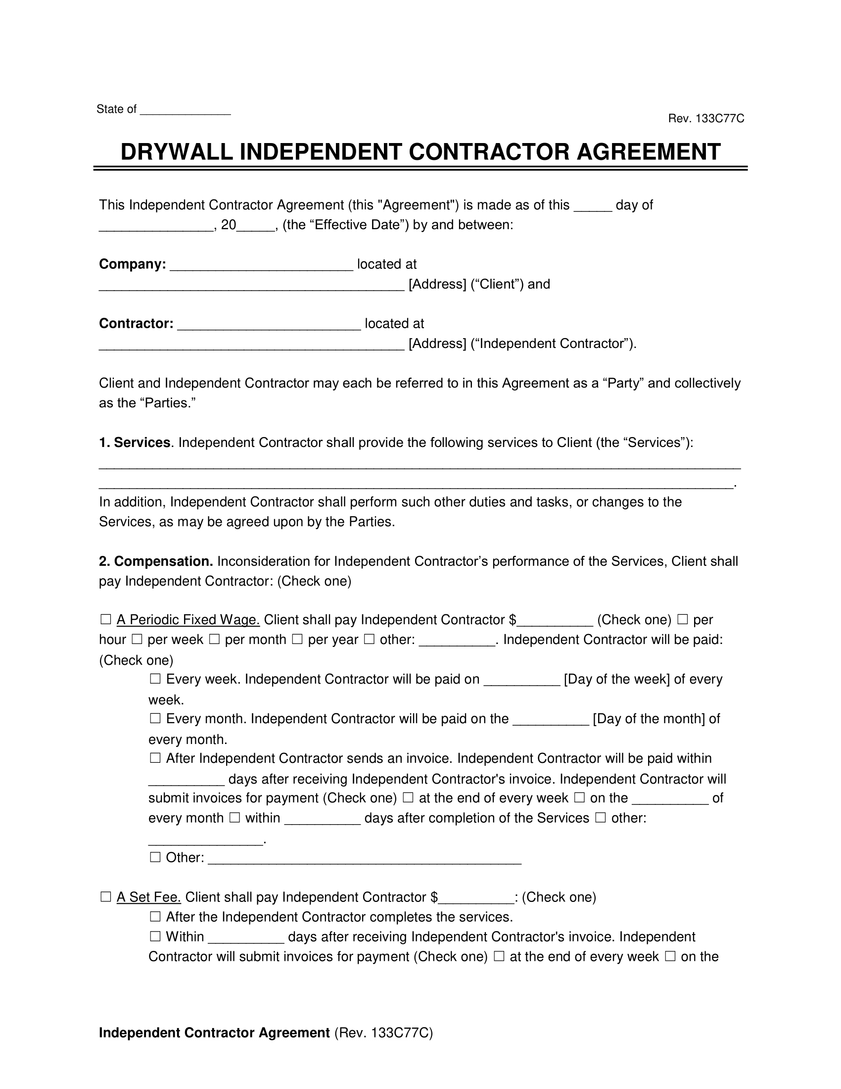 drywall-contract-agreement