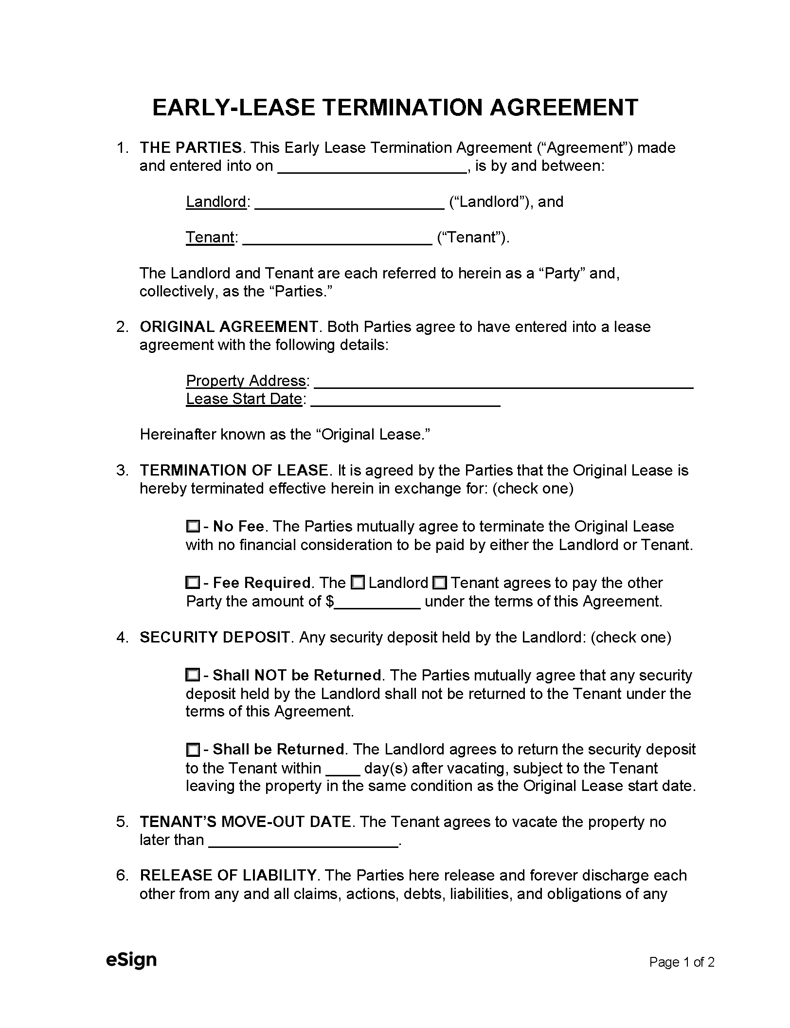 early-termination-of-lease-agreement-template