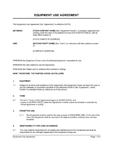 equipment-use-agreement-template
