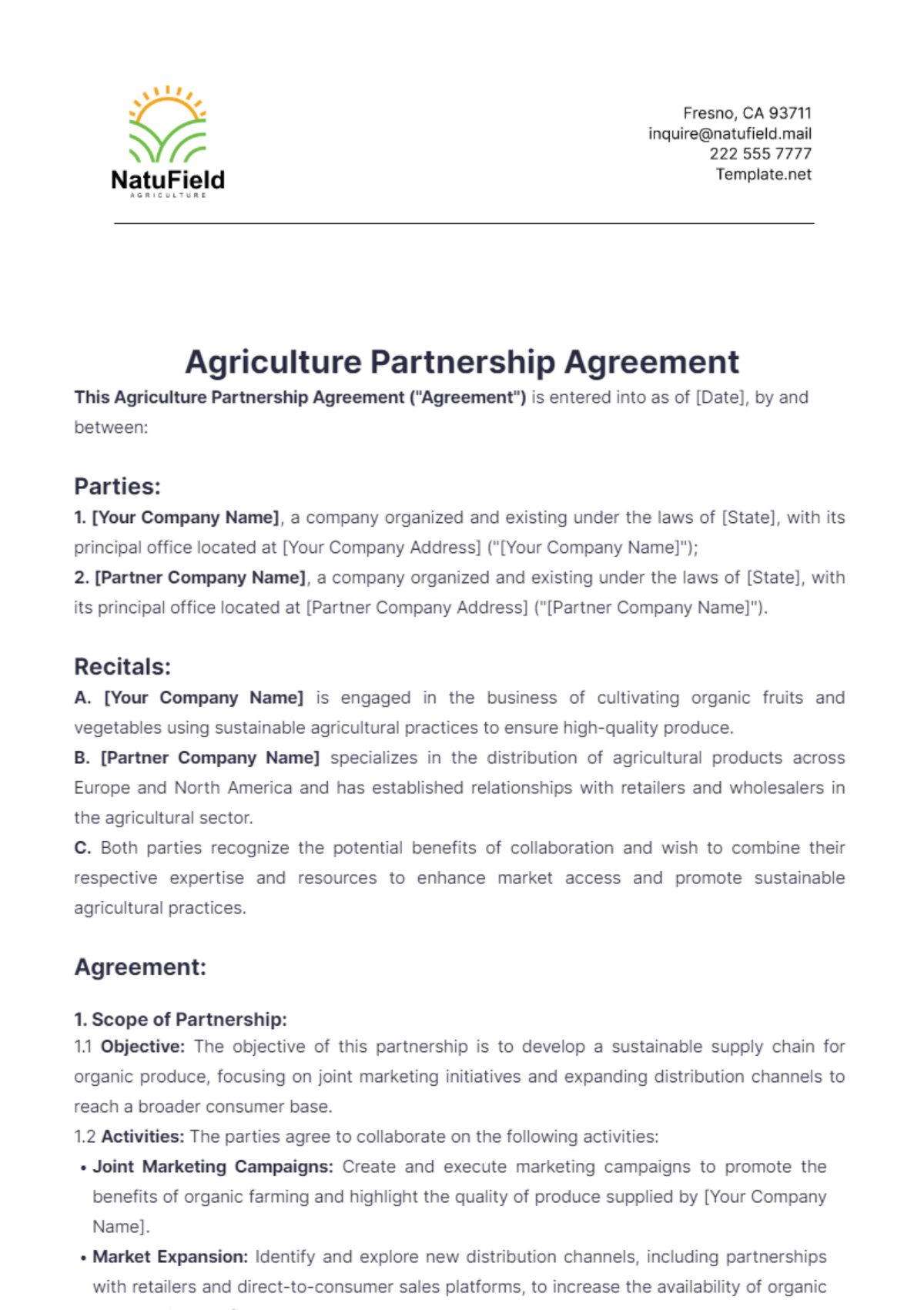 farming-partnership-agreement-template
