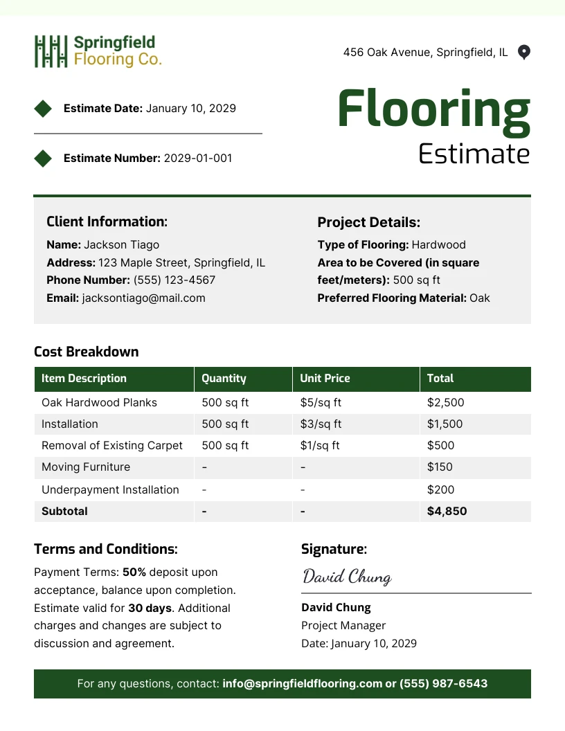 flooring-estimate-template