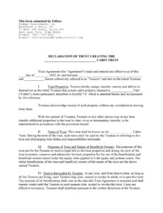 formal-trust-agreement-template