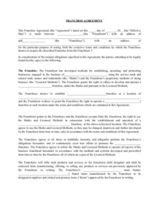 franchise-agreement-document-sample