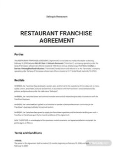 franchise-agreement-sample-for-restaurant