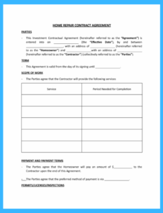 home-repair-contract-agreement