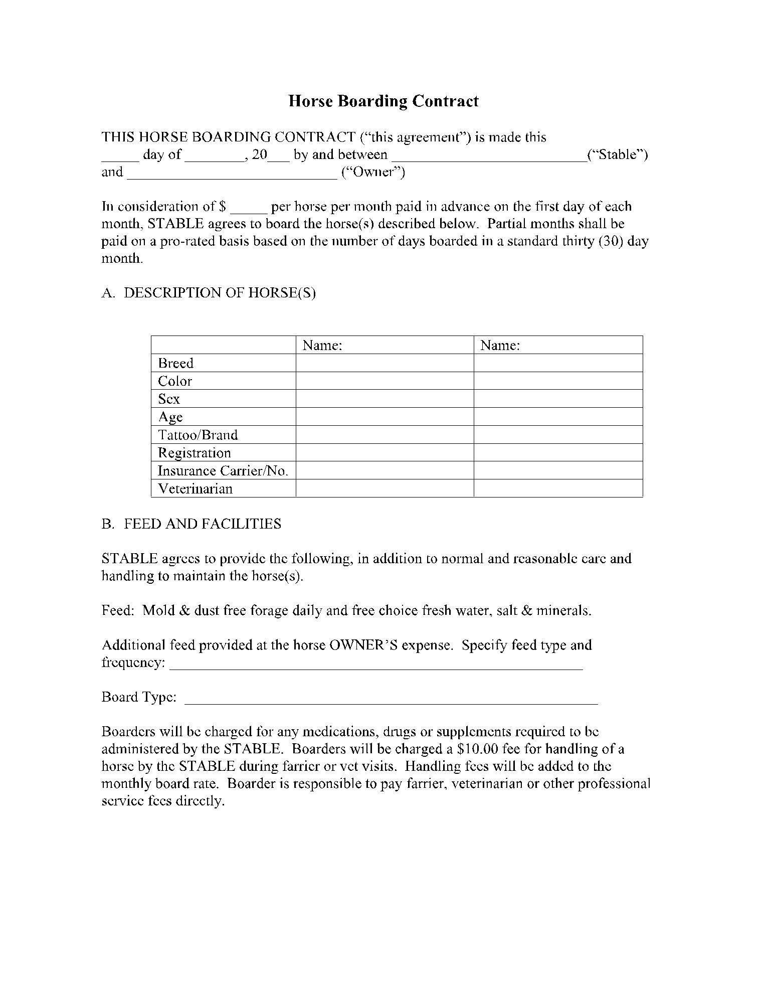 horse-boarding-agreement-template