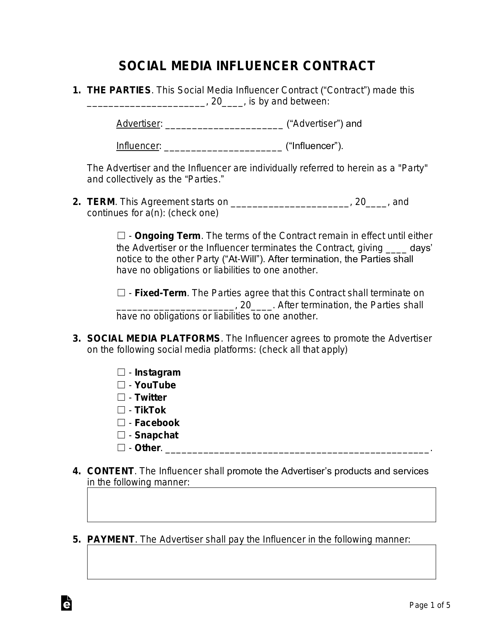 influencer-agreement-contract-template
