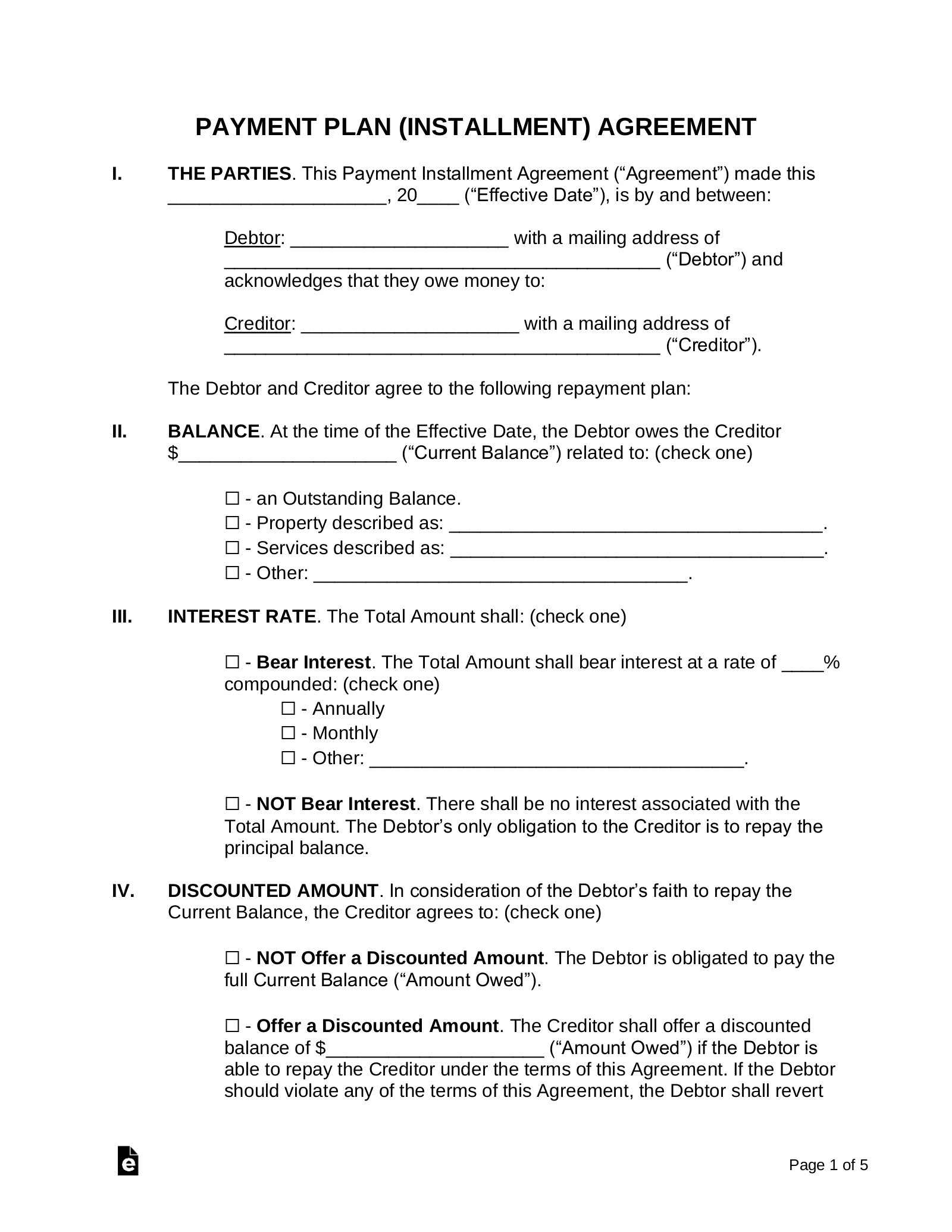 installment-payment-plan-agreement-template