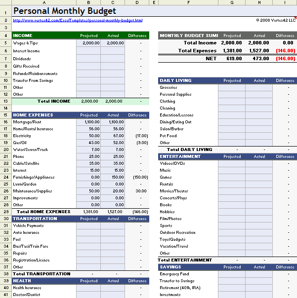 living-expense-calculator-template