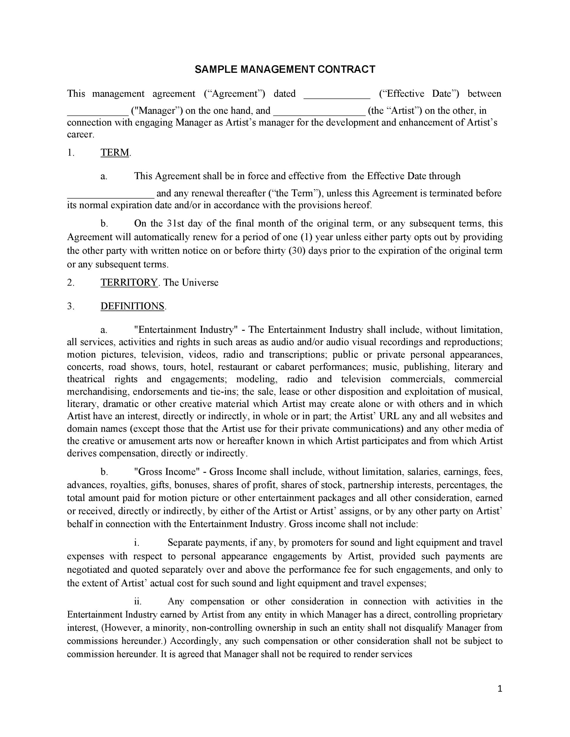 manager-artist-contract-agreement