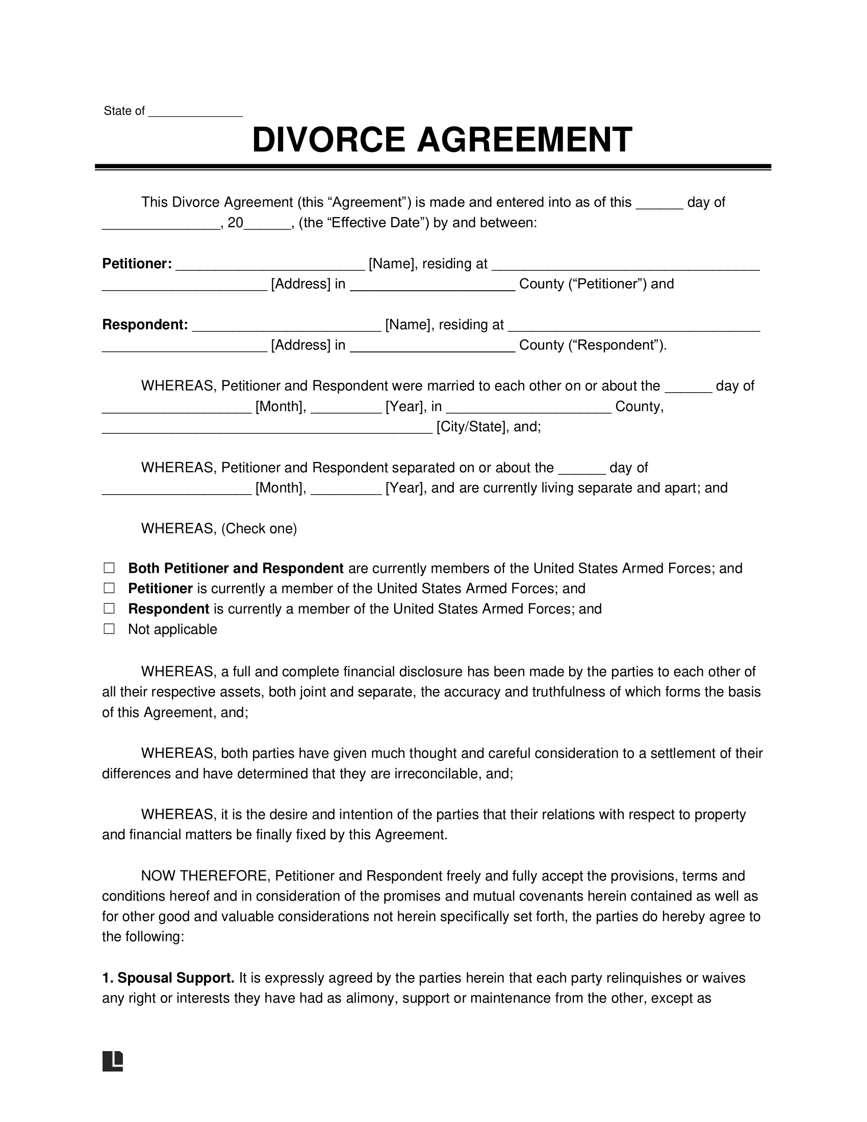marriage-dissolution-agreement-template