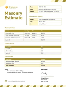 masonry-estimate-template