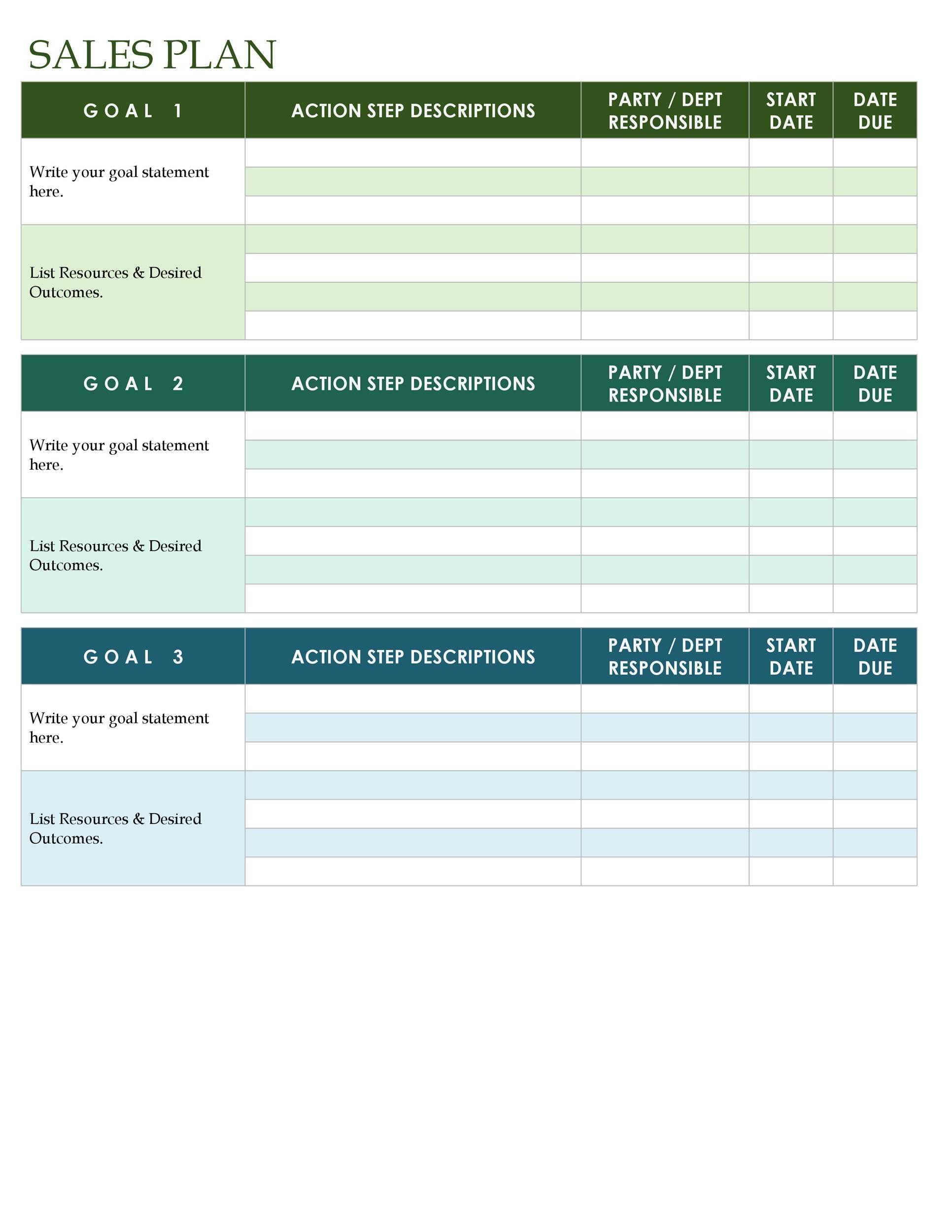monthly-sales-target-template