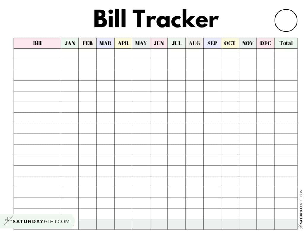 one-year-bill-organizer-worksheet-template
