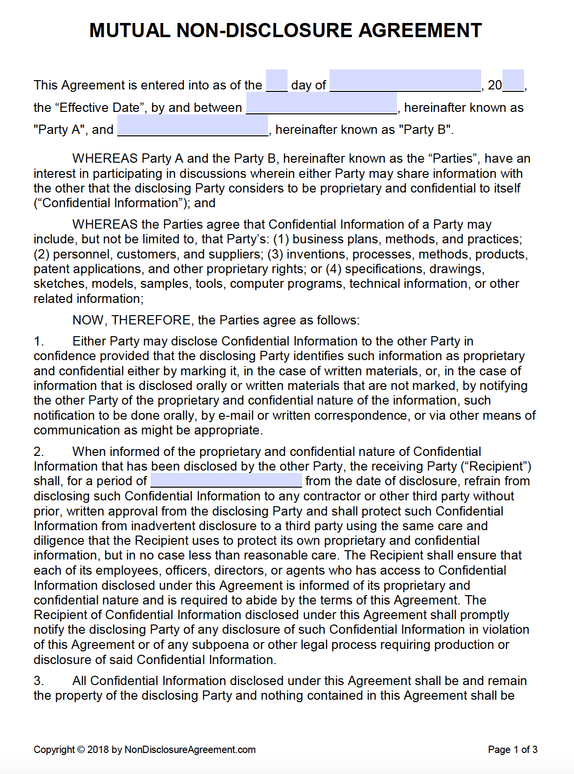 reciprocal-non-disclosure-agreement-template