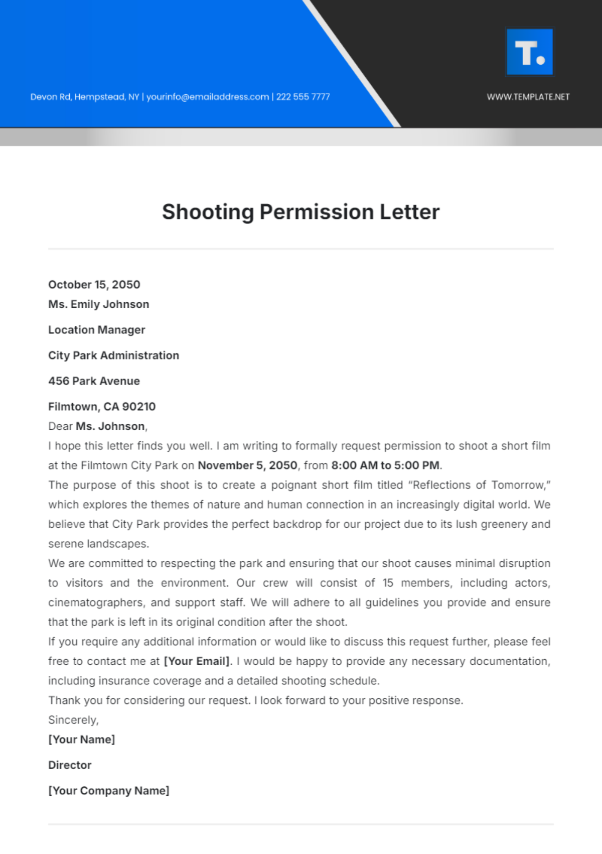 shooting-permission-letter-template