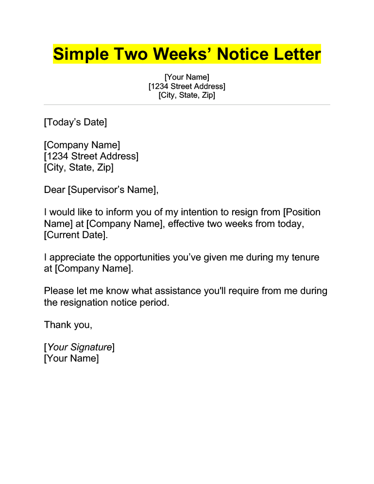two-weeks-notice-letter-template