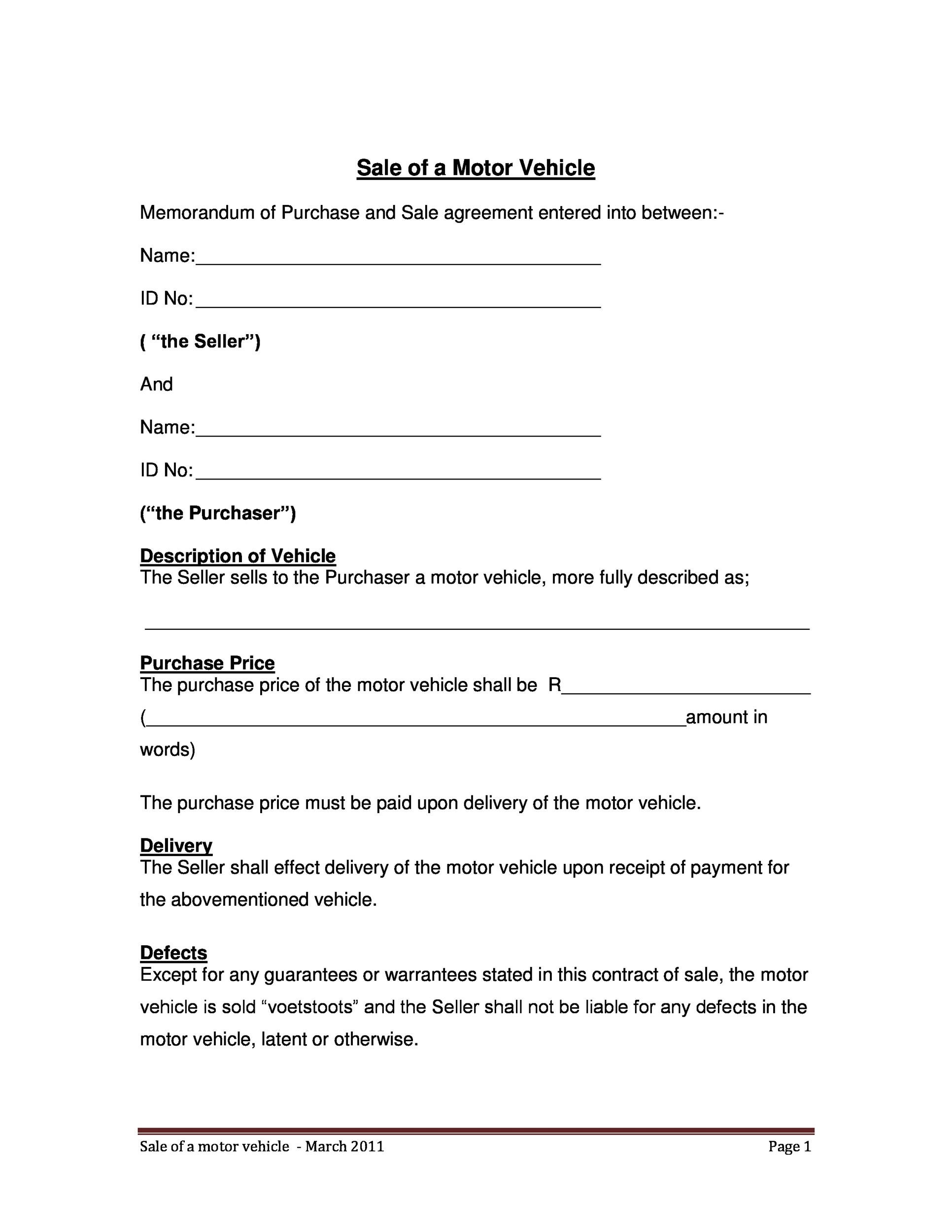 vehicle-selling-agreement-template