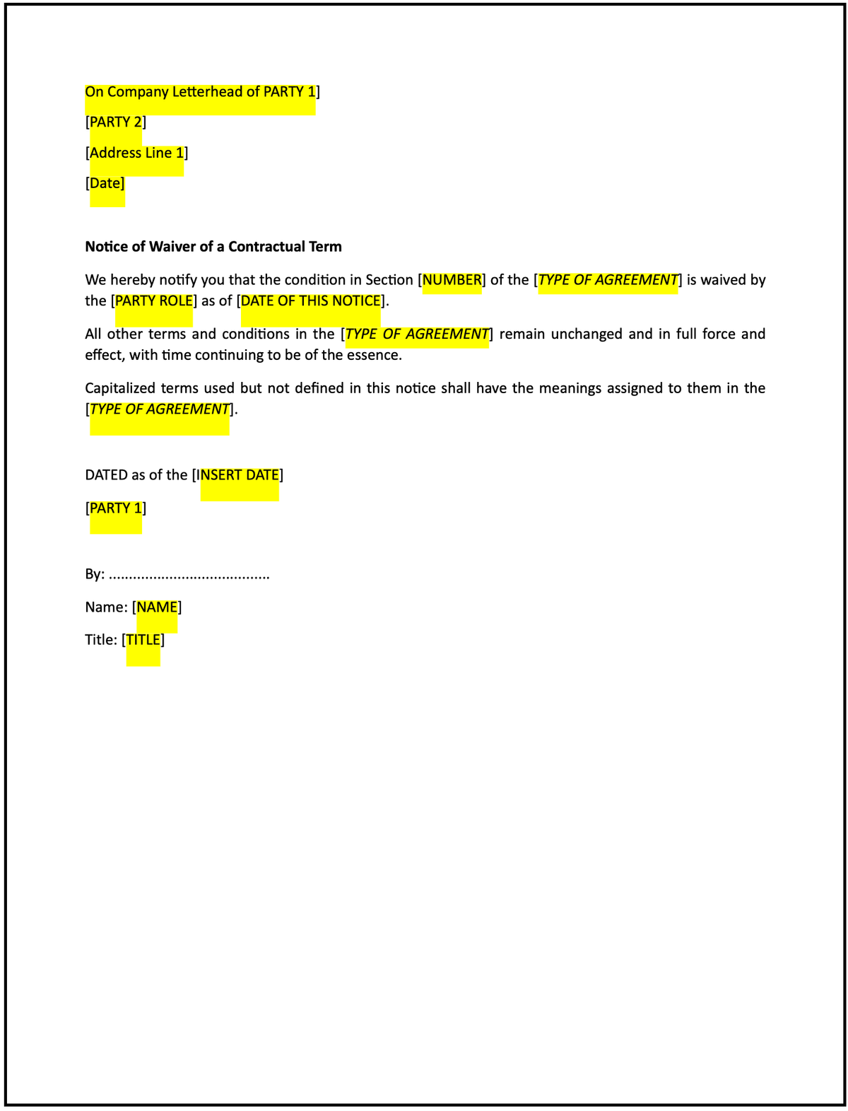 waiver-letter-template